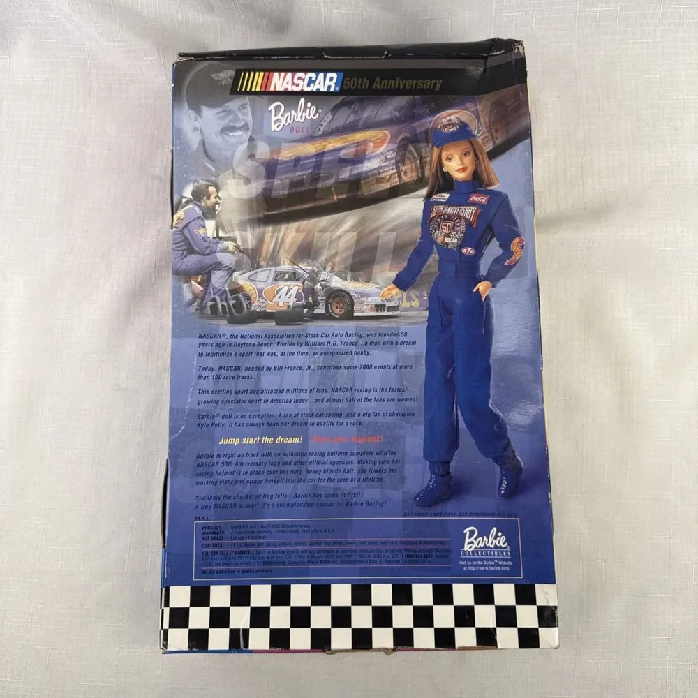 Nascar 50th Anniversary Barbie 20442 *Package Damaged*